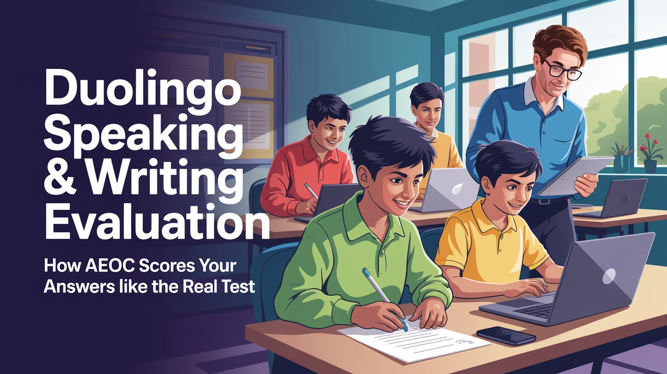 Duolingo Speaking & Writing Evaluation: How AEOC Scores Your Answers Like the Real Test
