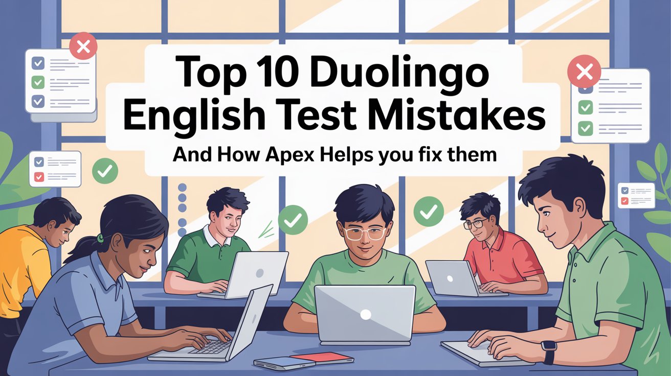Top 10 Duolingo English Test Mistakes Students Make and How Apex Helps You Fix Them