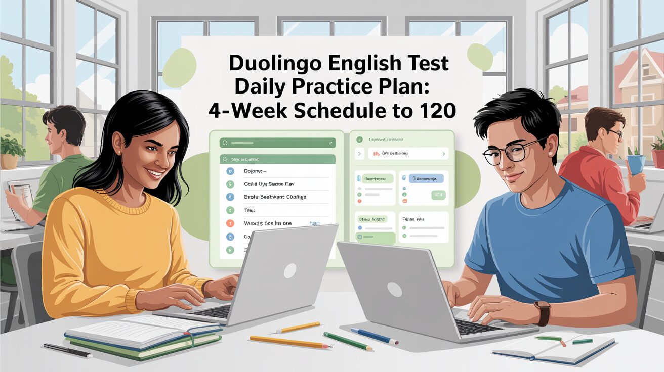 Duolingo English Test Daily Practice Plan: 4-Week Schedule to 120