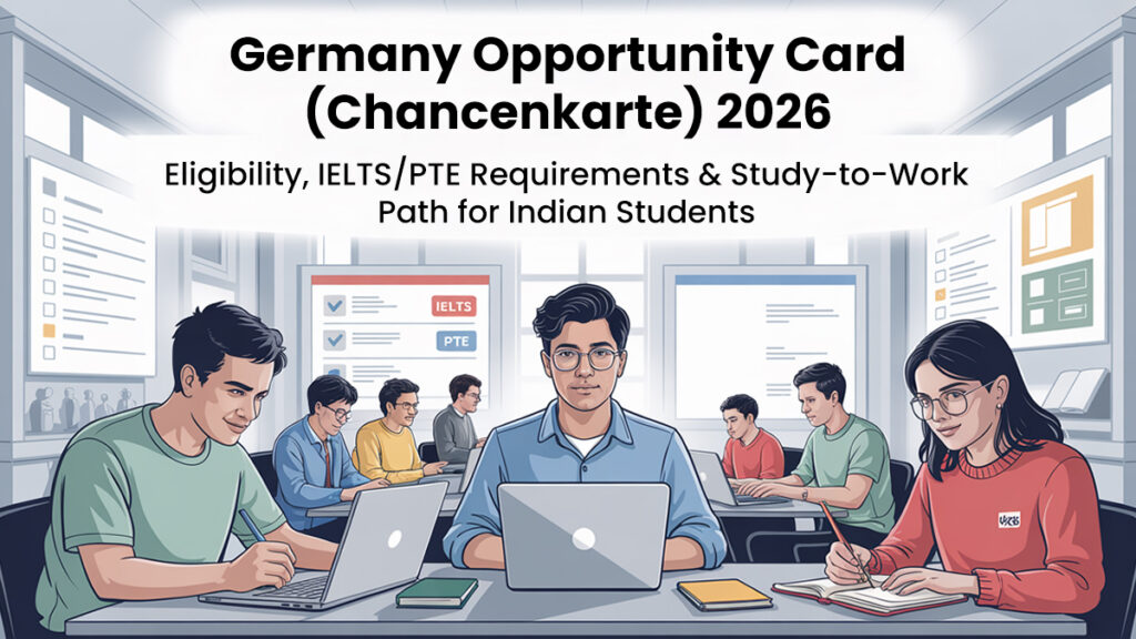 Germany Opportunity Card (Chancenkarte) 2026: Eligibility, IELTS/PTE Requirements & Study-to-Work Path for Indian Students