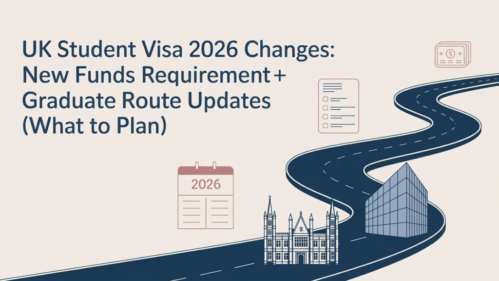 UK Student Visa 2026 Changes: New Funds Requirement + Graduate Route Updates (What to Plan)