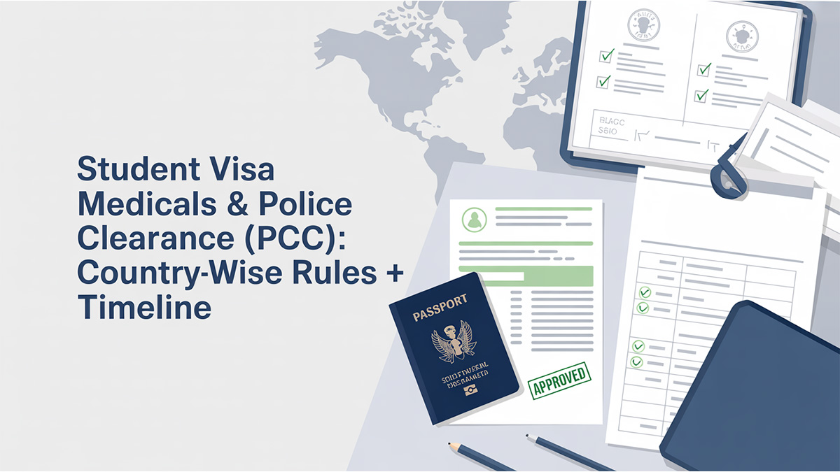 Student Visa Medicals and Police Clearance (PCC) Country-wise Rules + Timeline