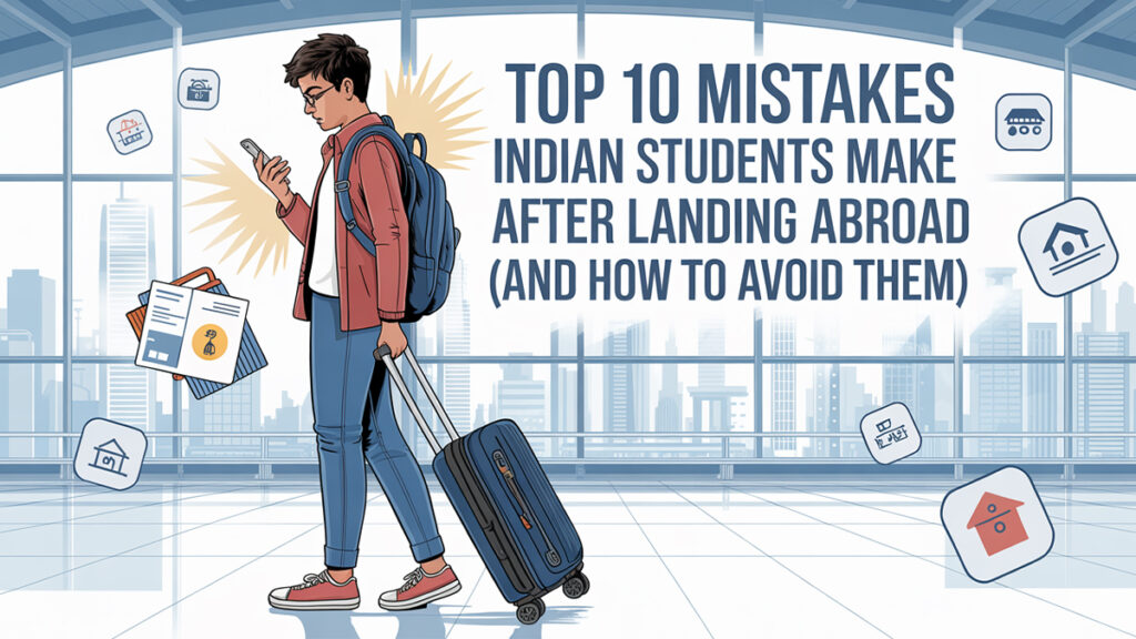 Top 10 Mistakes Indian Students Make After Landing Abroad (And How to Avoid Them)
