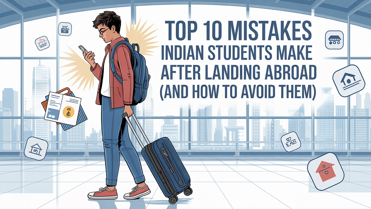 Top 10 Mistakes Indian Students Make After Landing Abroad (And How to Avoid Them)